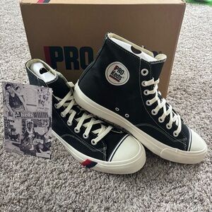 NIN Men’s Pro-Keds Black High-Top Sneakers